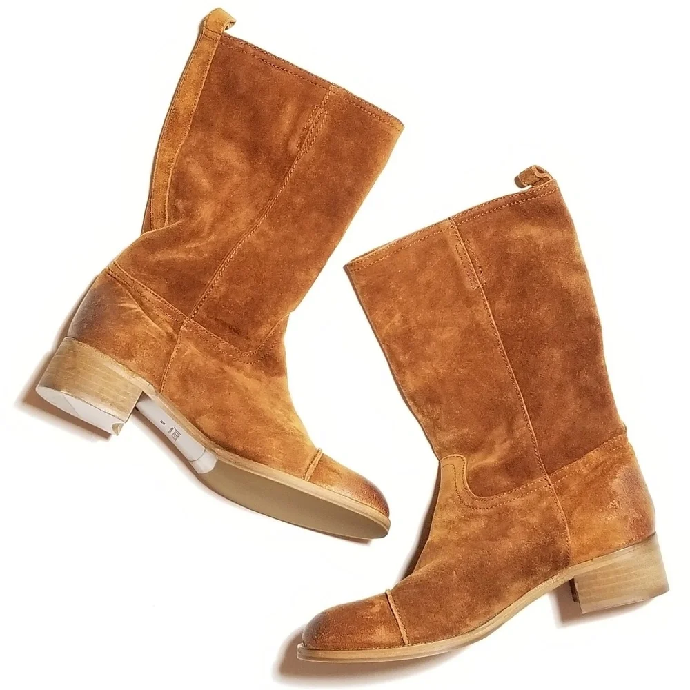 J. Crew Ryder Suede Equestrian Riding Boots - Picture 3 of 8
